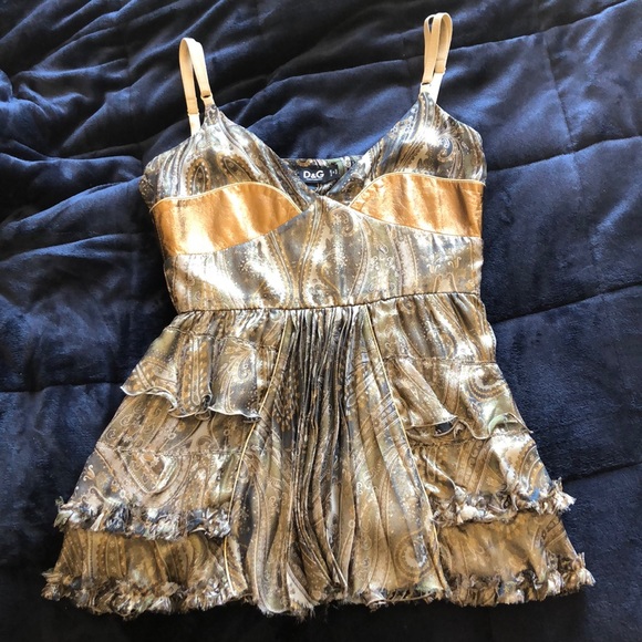 Y2K Dolce and Gabbana Silk Tank - Picture 3 of 9